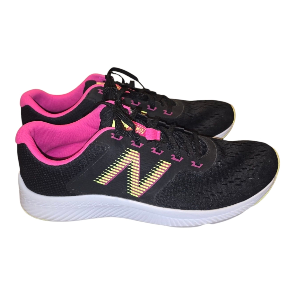 New Balance DRFT Running Shoes, Women's Black Pink Yellow Size 11